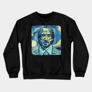 Keanu Reeves Van Gogh Style Crewneck Sweatshirt